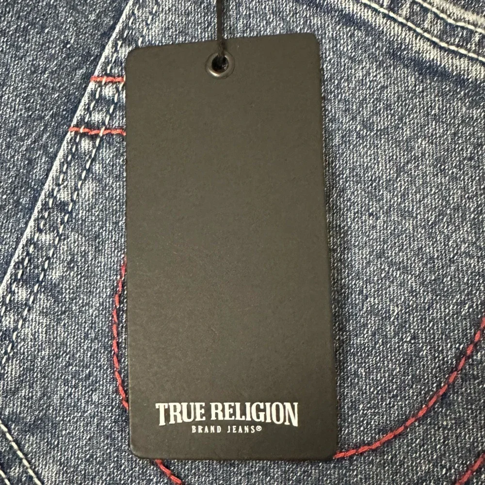 NEW TRUE RELIGION Ricky Straight Jean Light Delightful Wash Relaxed Size‎ 34 x34